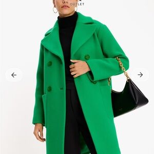 NWT kate spade Green Pea Coat Large